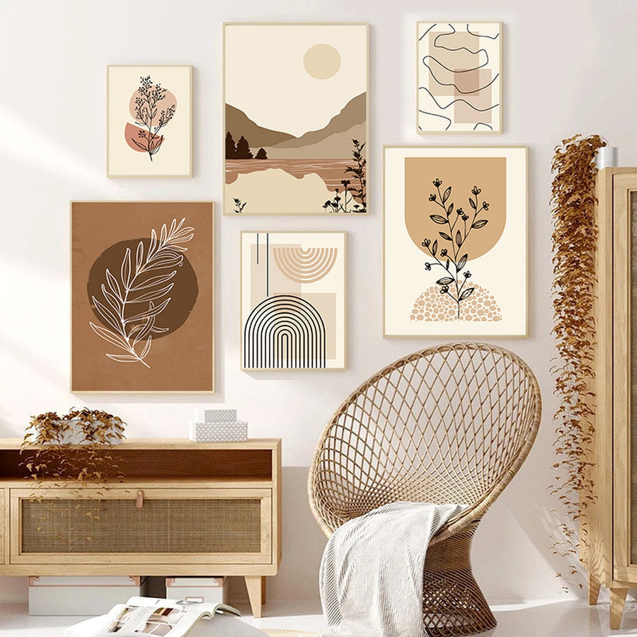 Morandi Abstract Line Art Set — main view