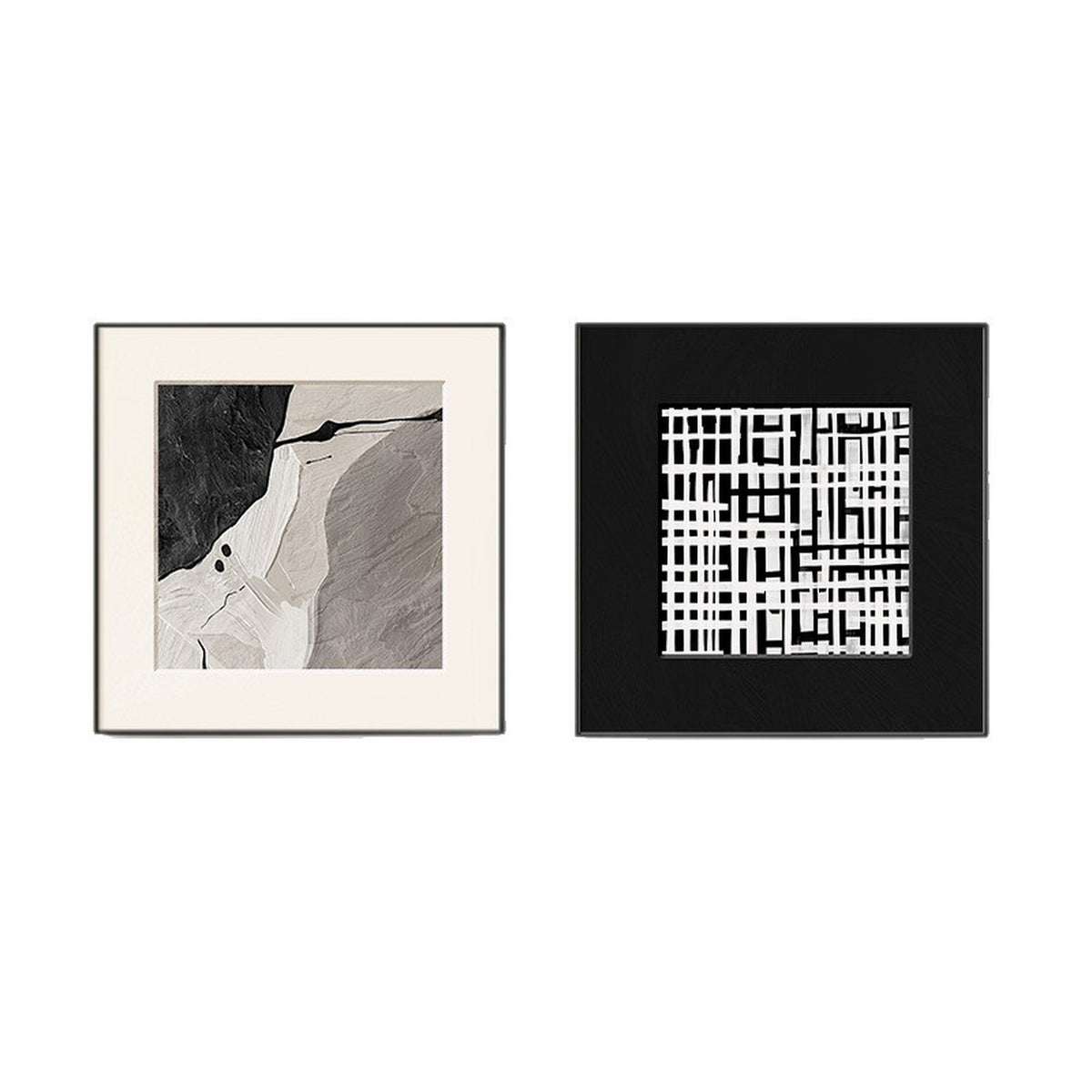Black & White Minimalist Wall Art Set — main view