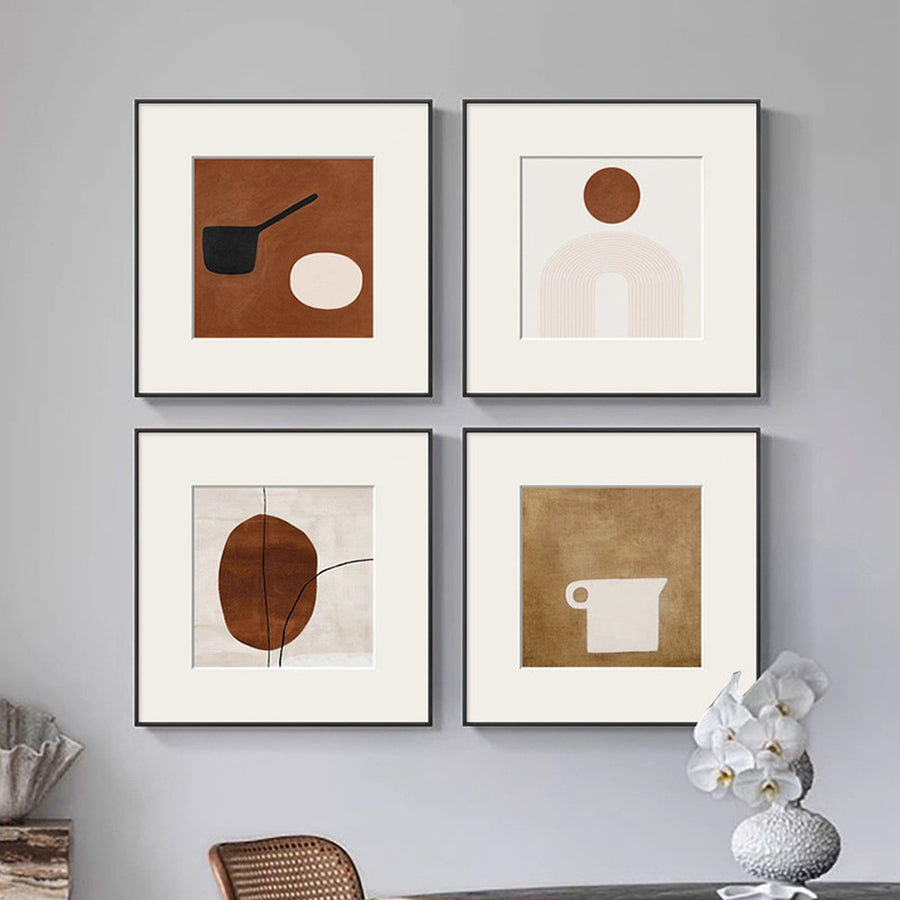 Mid-Century Abstract Gallery Wall Set — main view