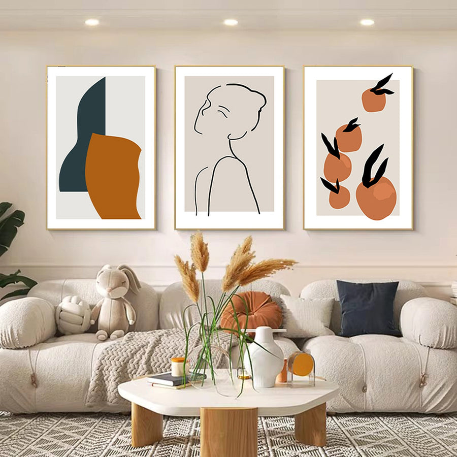 Modern Abstract Figure Line Art Set — main view