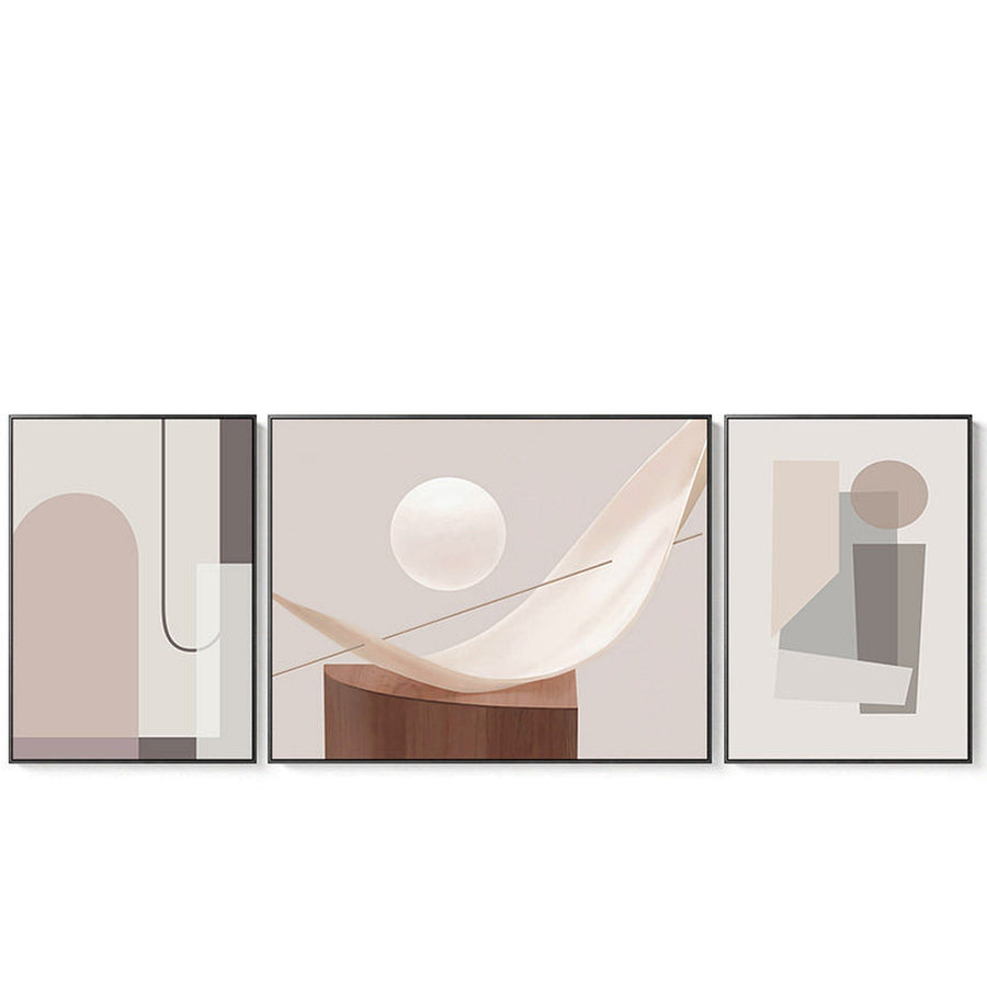 Curated Morandi Geometric Wall Art Set — main view