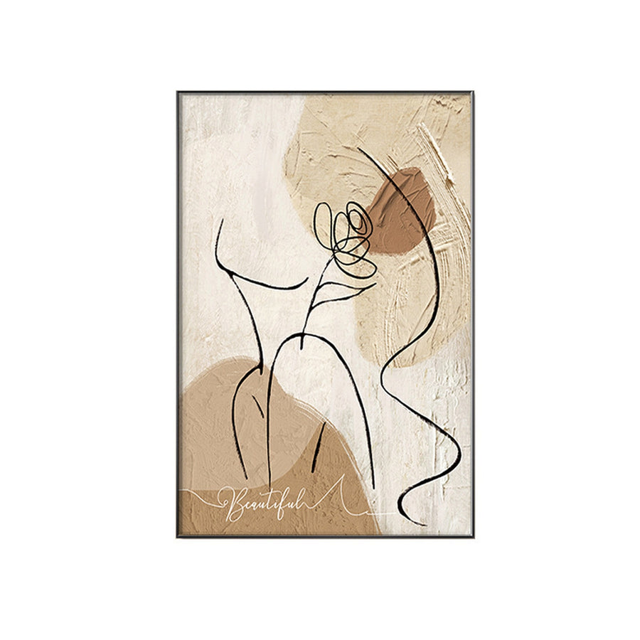 Abstract Figure Statement Wall Art — main view